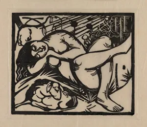 Graphic Arts Fine Art Images Drucke: Sleeping Shepherdess, 1912