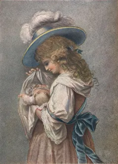 Gerahmter Druck : Er Schlafet, 1903 Gerahmter Druck : Er Schlafet, 1903