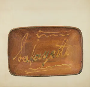 Schüssel aus Slipware, wahrscheinlich 1936 von Fred Weiss