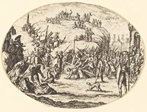 Jacques Callot Artist Drucke: The Small Carrying of the Cross. Creator: Unknown