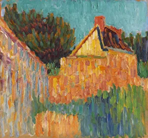 Kleine Haus vor den Büschen (französisches Landschaftsbild), 1906. Schöpfer: Jawlenski, Aleksei