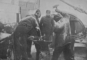 Transportation In The Past Drucke: The Smithy on Board the Fram, 1897
