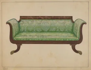 Art Centre Gallery Collection Drucke: Sofa, c. 1936. Creator: Nicholas Gorid