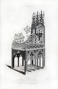 Silberthrone aus festem Silber, 1397, (1843). Künstler: Henry Shaw