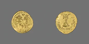 Solide (Münze) von Herakles und Heraklios Konstantinos, 629-632. Schöpfer unbekannt