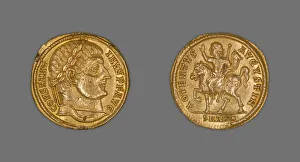 Solide (Münze), Darstellung des Kaisers Konstantin I, spätes Jahr 324 - frühes Jahr 325 n. Chr., Urheber unbekannt