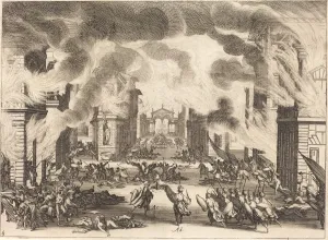 Soliman der Heilige, Akt V, 1620. Erfinder: Jacques Callot