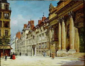 Parisian Street Scenes Drucke: The Sorbonne, c1900. Creator: Unknown