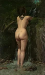 Drucke von Die Quelle, 1862 Gustave Courbet Drucke: Die Quelle, 1862 von Gustav Courbet