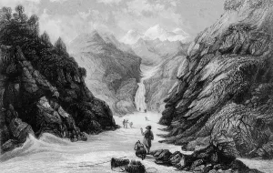 Natural Phenomena Photography Drucke: Source of the River Jumna, 1845. Creator: Unknown