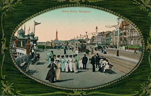 English Seaside Town Drucke: South Shore, Blackpool, c1905
