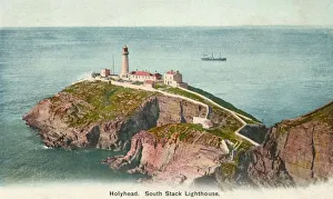 South Stack Lighthouse Drucke: South Stack Lighthouse, Holyhead, Anglesey, c1920