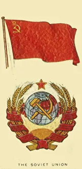 Soviet Union Flag Drucke: Soviet Union, c1935. Creator: Unknown