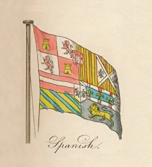 Spanish Flag Drucke: Spanish, 1838