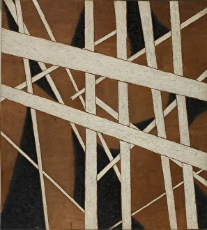 Abstract Art Russia Drucke: Spatial Force Construction, 1921. Creator: Popova, Lyubov Sergeyevna (1889-1924)