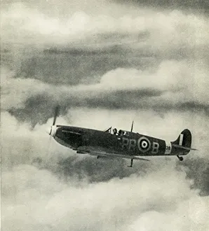 British Fighter Planes WWII Drucke: Spitfire, c1943. Creator: Cecil Beaton