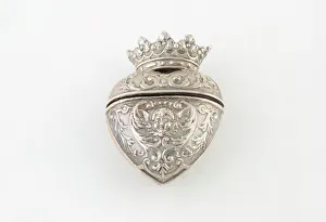 European Applied Arts Heritage Drucke: Sponge Box, Denmark, c. 1830. Creator: Unknown