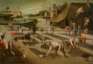 Heritage Art Oil Paintings Drucke: Spring, 1607. Creator: Abel Grimmer