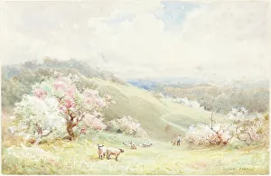 Rural Life In 19th Century Britain Drucke: Spring. Creator: Joseph Rubens Powell