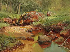 Landschaft im Frühling an einem gebogenen Bach. Schöpfer: Iwan Iwanowitsch Sischkine