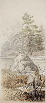 Finnish Landscape Painting Drucke: Spring Landscape. Creator: Magnus von Wright