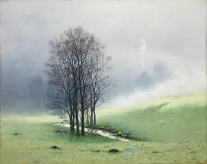 Carpathian Mountains Landscape Drucke: Spring Mist, 1893. Creator: Stanislaw Witkiewicz