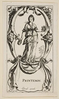Stefano Della Bella Etchings Drucke: Spring (Printemps), from The Four Seasons, ca. 1641. Creator: Stefano della Bella