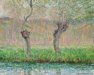 Claude Monet Artwork Drucke: Spring, willows, 1885. Creator: Monet, Claude (1840-1926)