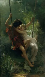 Drucke von Frühling 1873 Pierre Auguste Cot Drucke: Frühling 1873 von Pierre-Auguste-Cot