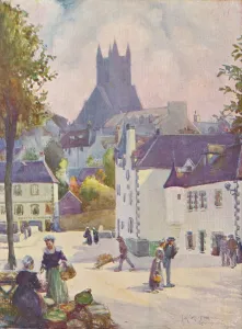 Joseph Ratcliffe Skelton Artwork Drucke: Springtime in Brittany (Quimperle), 1911, (1913). Artist: Joseph Ratcliffe Skelton