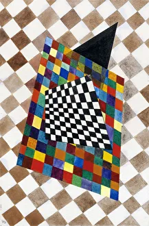 Quadrat, 1925. Künstler: Kandinskyy Wassilij Wasyliwitsch (1866-1944)
