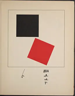 Russian Avant Garde Images Drucke: About Two Squares: A Suprematist Tale of Two Squares in Six Constructions