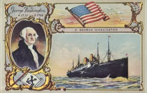 German Passenger Ship Drucke: The SS George Washington, c1910. Creator: Unknown