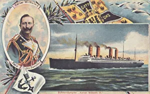 Die S.S.-Kaiser-Wilhelm-II, um 1910; Kreatör unbekannt