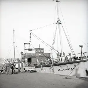 Vintage Ship Photography Drucke: S.S Scillonian, Scilly Isles, c1955. Creator: Arthur Charles Kirby Ware