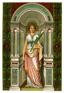 Heilige Agathe von Christus, Jungfrau und Märtyrin (gestorben 1886)