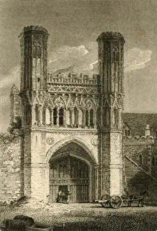 Canterbury Drucke: Heiliger-Augustins-Tor, Canterbury, Kent, 1802. Schöpfer: Samuel Rawle