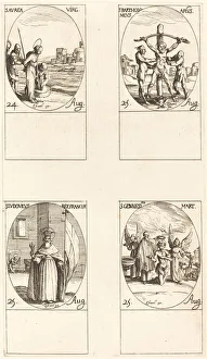 Heilige Aurea, Heiliger Bartholomäus, Heiliger Ludwig und Heiliger Genesius Kreier: Jakob Kallot