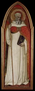 Italian Heritage Art Drucke: St Benedict (wing of a polyptych), 1383. Creator: Spinello Aretino