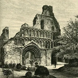 Victorian Era Architecture UK Drucke: St. Botolphs Priory, 1898. Creator: Unknown