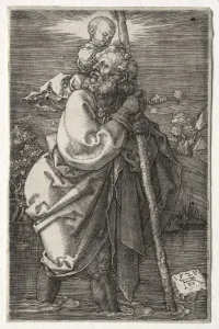 Albrecht Durer Prints For Sale Drucke: St. Christopher, Facing to the Left