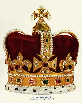 St Edwards Crown Drucke: St. Edward's Crown, 1911. Creator: Unknown