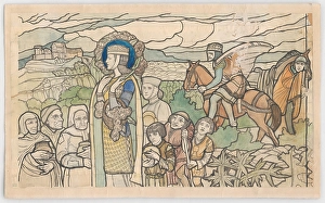Heilige Elisabeth von Ungarn - Thüringen, 1938-1941. Künstler: Sandor Nagy