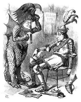 Georg von St Georg und der Drache (Nach dem Vorstellung), 1878. Künstler: Swain