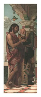 Heilige Johannes der Taucher mit Heiliger Benedikt, 1874. Schöpferin/Ersteller: Storch & Kramer