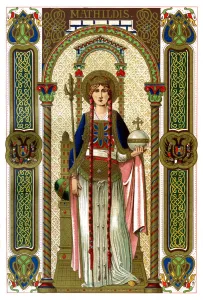 Christianity In The 19th Century Drucke: St Mathilda, 1886