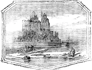 Mont Saint Michel Architecture Drucke: St. Michel, 1858. Creator: Unknown