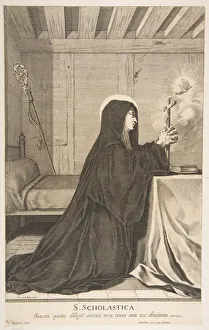 Heilige Scholastika von Luxeuil, Künstler: Gilles Rousselet