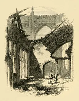 Christian Heritage Images UK Drucke: St. Stephens Chapel. - Interior after the Fire, 1881. Creator: Unknown