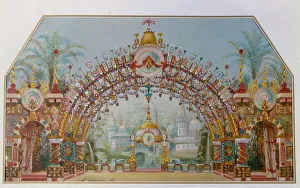 Balletschauspiel für die Ballett Die Nussknacker von Pjotr Ilyitsch Tschaikowsky, 1892. Künstler: Ivanow, Konstantin Matthieuwitsch (1859-1916)